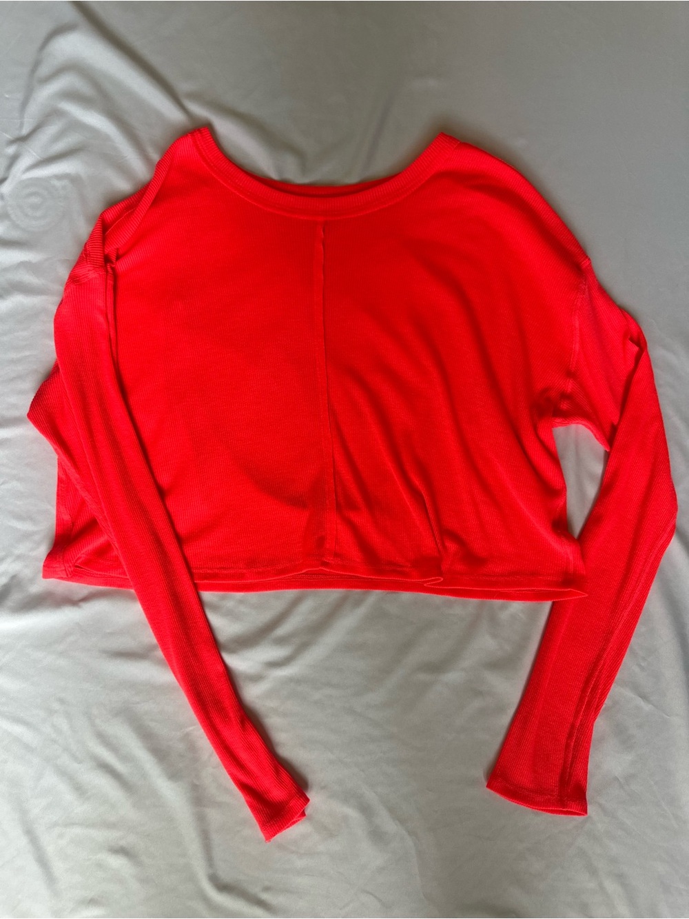 Free People Infinitee Long-Sleeve Tee, Hot Watermelon